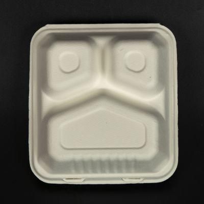 Biodegradable Compostable Eco Friendly Disposable Sugarcane Bagasse Food Container