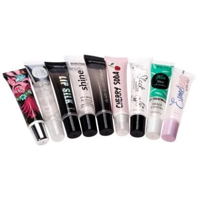 Custom Logo Empty Squeeze Lip Gloss Tubes10ml 15ml Lip Gloss Squeeze Tube for Balm Lipgloss Containers Mini Soft Tube