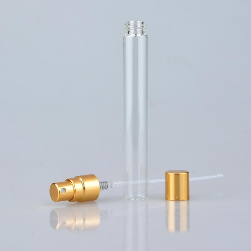 Wholesale Mini Empty Glass Spray Bottle Clear Refillable 10ml Perfume Bottle with Atomizer