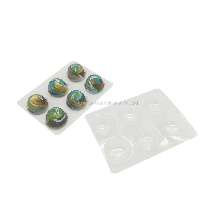 Disposable Plastic Small Chocolate Packing Trays Clear Chocolate Blister Tray