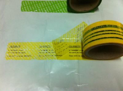Tamper Evident Custom Printed Tape with High Quality