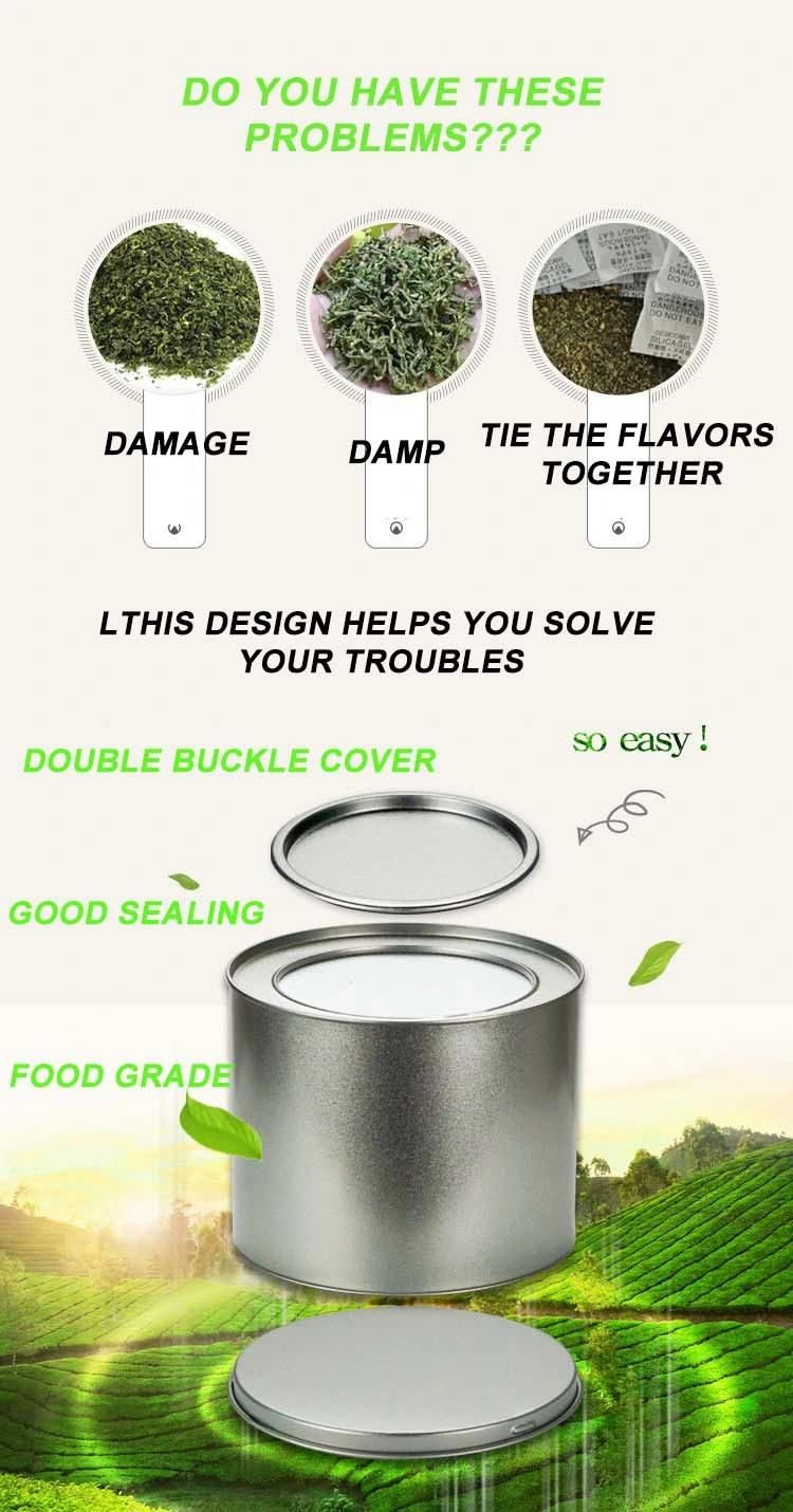 China Factory Price Wholesale Free Sample Customized Food Grade OEM ODM Tea Tin Can Canister