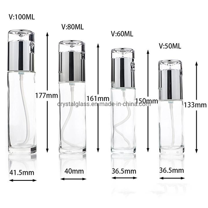 30-120ml Cosmetic Lotion Spray Pump Bottle in Stock Cosmetic Bottle for Toner and Facial Cleanser