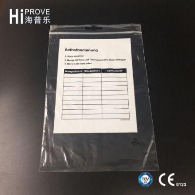 Ht-0616 Hiprove Brand PE Slider Bag with Printing