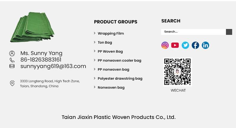 Jiaxin Ton Bag China FIBC Bulk Bag Manufacturing 100% Virgin PP Jumbo Bag FIBC Bulk Super Sack Sugar Big Bags Powder 1 Tons Bags Mot Ton Bag