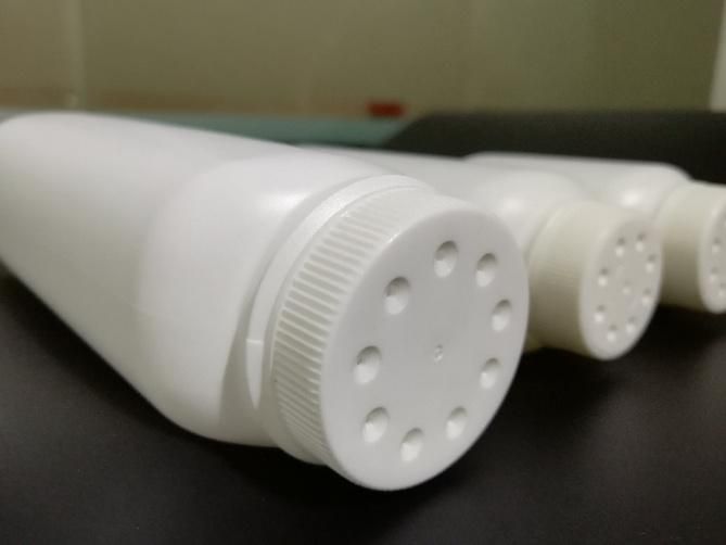 Factory Empty White PE Plastic Baby Talcum Powder Bottle Packaging