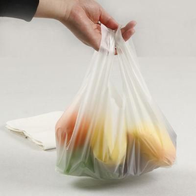 OEM Manufacturing Biodegradable Shopping Reusable Advanced Compostable T-Shirt Bags