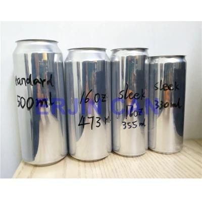 2PC Aluminum Tonic Water Can Sleek 355ml 12oz