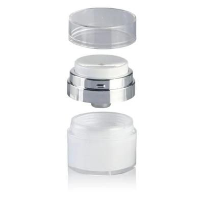 Cosmetic Empty Fancy Pretty Round Acrylic Airless Pump Bottles Packaging Jar 50g 30g 15g