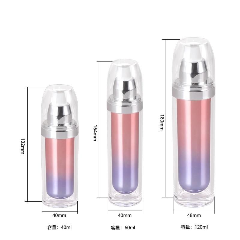 Wholesale Empty Double Wall Acrylic 40ml 60ml 120ml Lotion Bottles with Pump