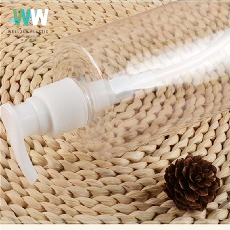 460ml Plastic Pet Bottle of Flat Shoulder with Lotion Pump