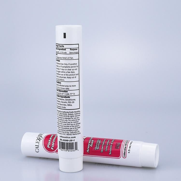 Custom Logo Extruded Plastic Soft Touch Tube for Cosmetic Packaging