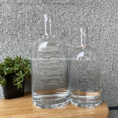 Hoson China Supply Super Flint Custom Popular Shape Glass Bottle Vodka