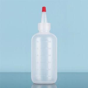 6oz Plastic LDPE Squeeze Lettering Jam Bottle