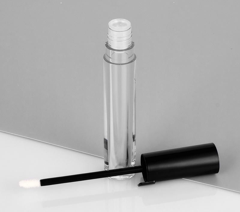 Popular Unique Black Transparent Lip Gloss Cosmetic Tubes Round Lip Gloss Packaging Private Label Lip Tint Containers