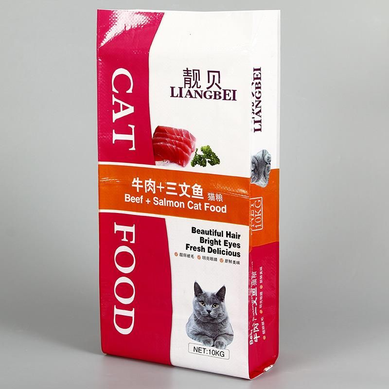 High Quality 6L Recyclable BOPP Laminated PP Woven Plastic Cat Litter Bag