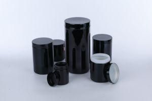 UV Glossy Plastic Jars HDPE Plastic Type Nutrition Powder Bottle Plastic Jar Chrome Cap Protein Packaging