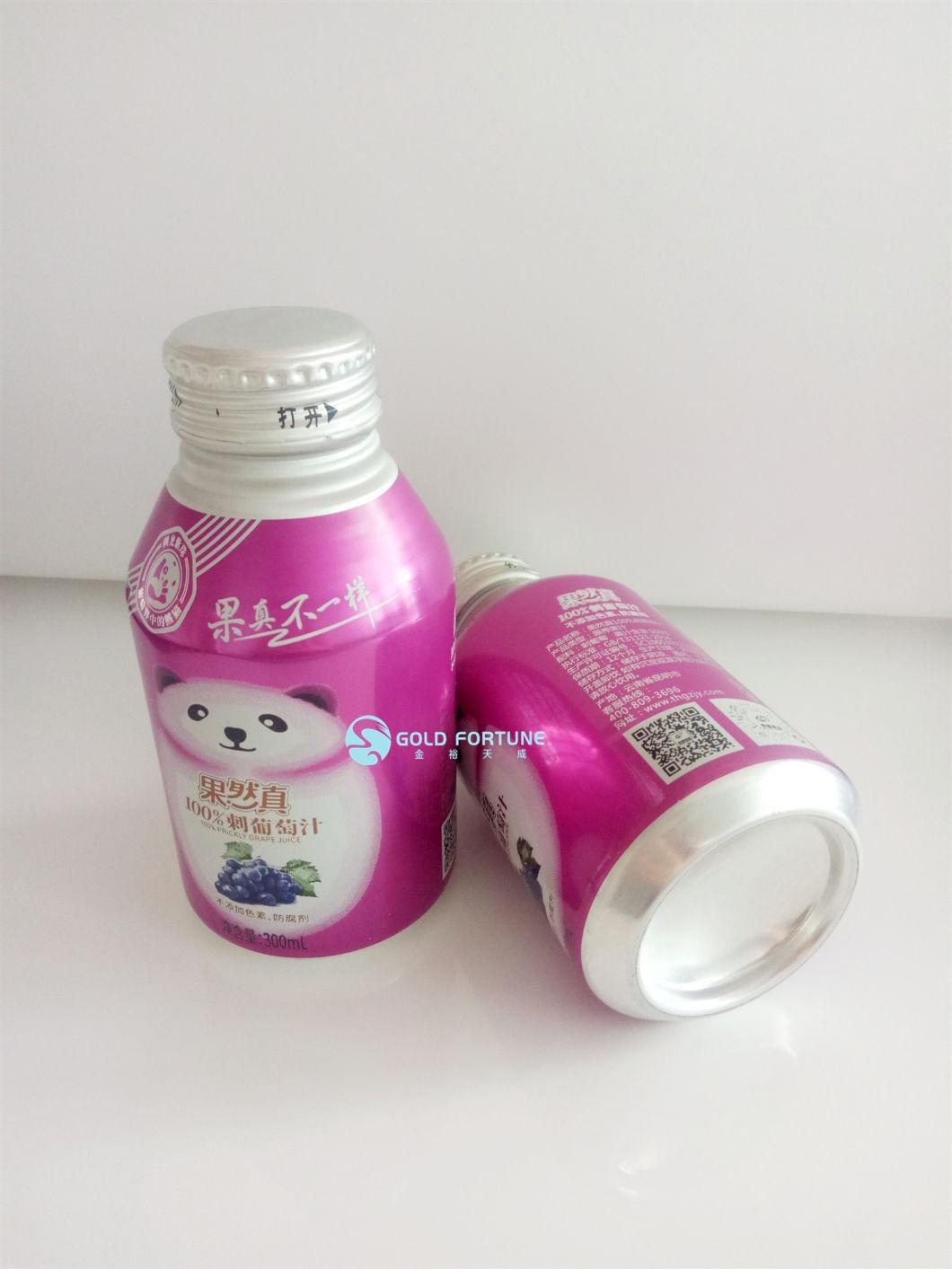 Aluminum Container Can for Juice Drinks with Screw Cap