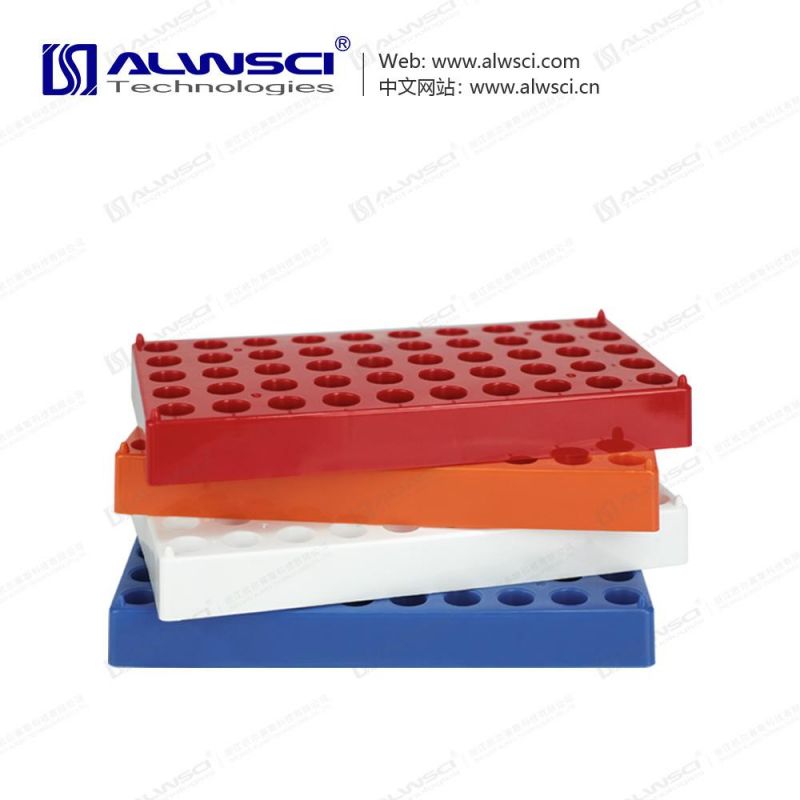 PP Vial Rack 50 Position for 2ml Vials White Color