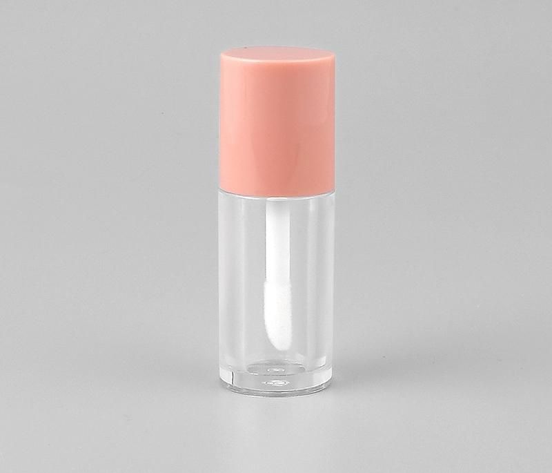 in Stock Novelty 2ml Hot Selling Pink Cosmetic Lipgloss Container with Big Brush Wand Lip Gloss Containers Tube