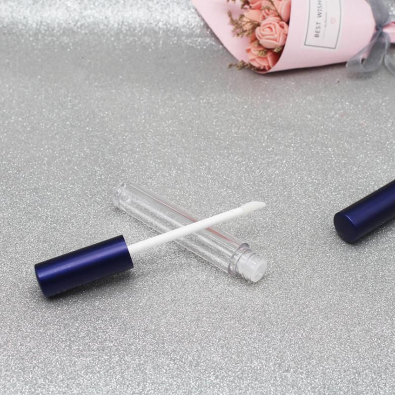 4ml High Quality Blue Black Round Low MOQ in Stock Ready to Ship Clear Empty Lipgloss Tubes Empty Lip Gloss Tube