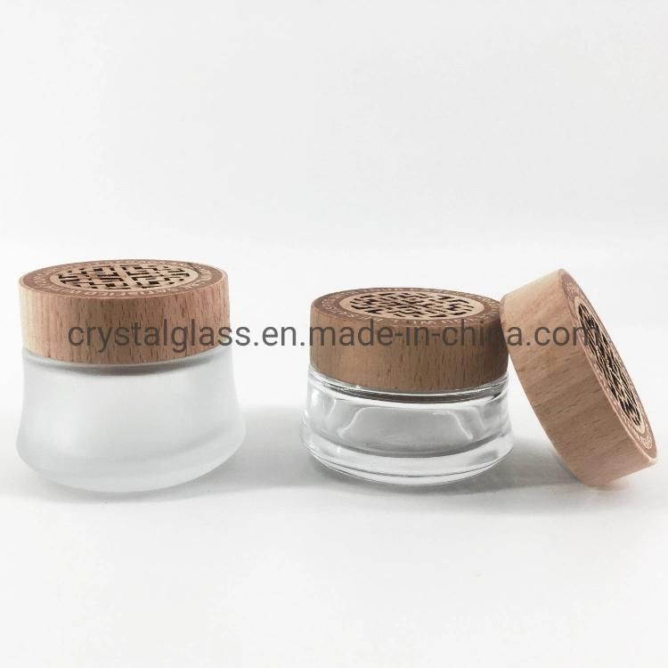 Empty 30g 50g Car Perfume Diffuser Bottle with Wooden Caps