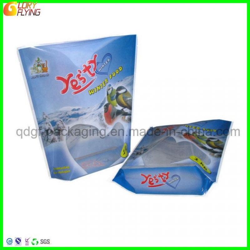 Bird Food Packaging Bag with a Clear Window From China Supplier