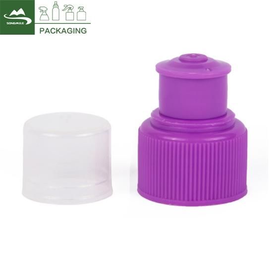 28/410 Screw Cap Pull Push Cap Plastic Lids for Drinking Bottle