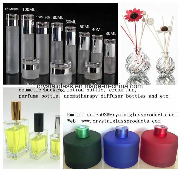 30ml 50ml 30gr 50gr Matte Clear Glass Cream Jar Cosmetics with White, Silver, Black Golden Cap