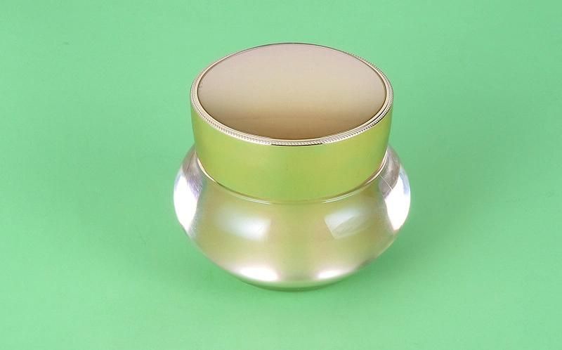 30g 50g 30ml 50ml 100ml Luxury Gold Empty Plastic Cream Jar and Lotion Bottle Set for Day Cream Night Cream