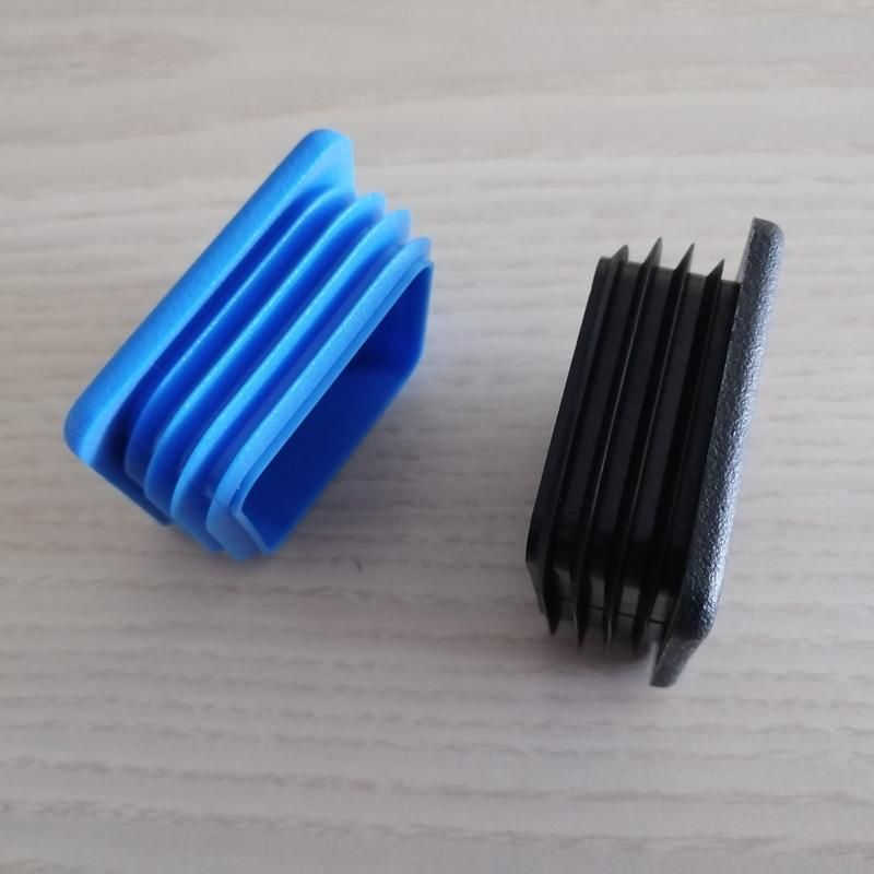 Plastic Square Pipe End Caps, Plastic Flat Square Tube Insert End Cap for Table Chair