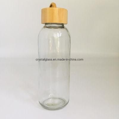 750ml Beverage Glass Bottle with Bamboo Lid