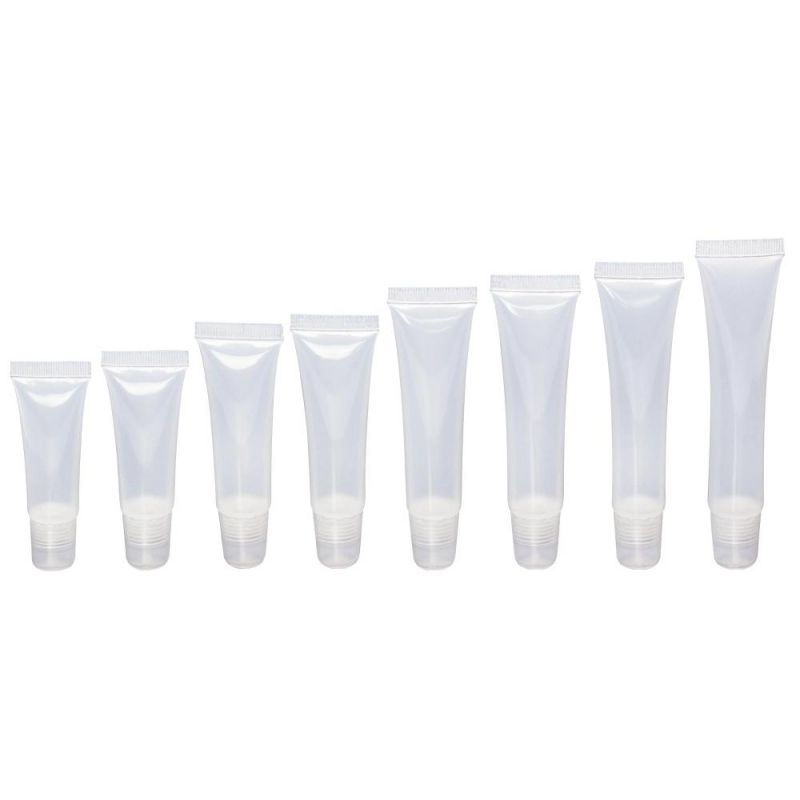 Custom Logo Cute Lip Gloss Lip Balm Packaging Empty Plastic Squeeze Soft Tube