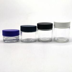 China Made 1oz 2oz 3oz 4oz Smell Proof Glass Jars Airtight and Water-Resistant Glass Jar with Black Childproof Lids