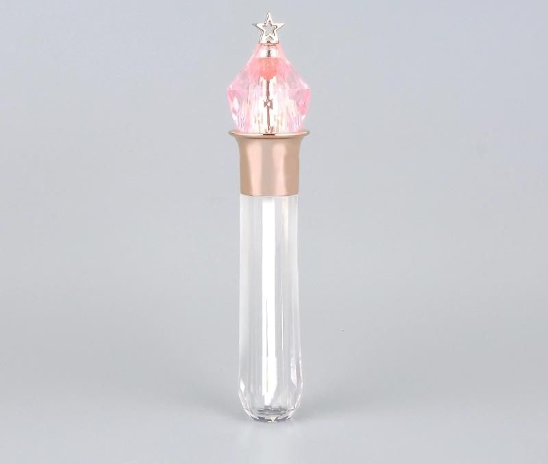 4ml Low MOQ in Stock Star Top Luxury Pink Lipgloss Tubes Cheap Empty Lipgloss Tube Container