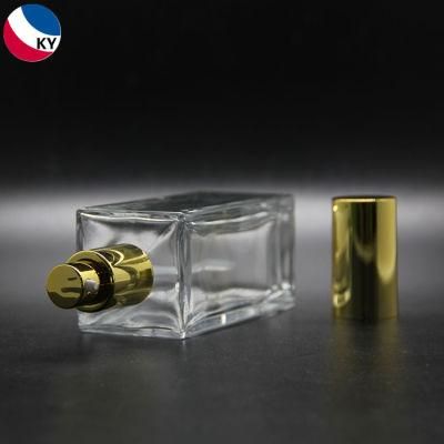 100ml Glass Square Bottle Cosmetic Container