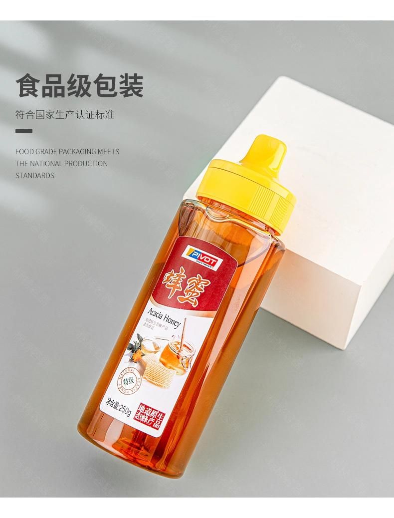 350g 500g 250ml 12oz Plastic Bottle Honey Syrup Round Shape