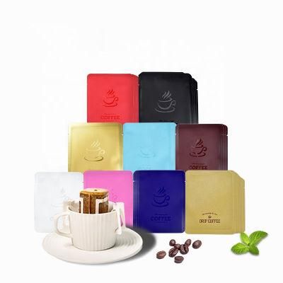 Wholesale Personalized Drip Coffee Packaging Instant Coffee Bags Drip Coffee Pouch for Trave and Capmping Home