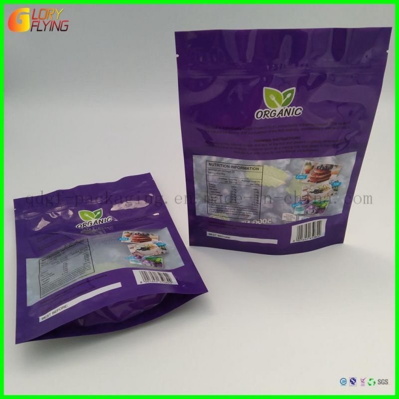 Manufacturer of Kraft Paper/Paper Plastic Bags/Dry Food Packaging with Transparent Windows and Zipper Plastic Bags