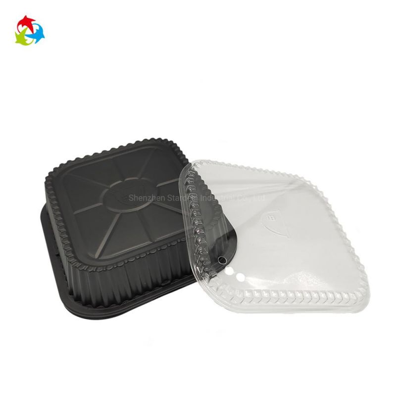 Disposable Plastic Thermoformed Lunch Food Container Box