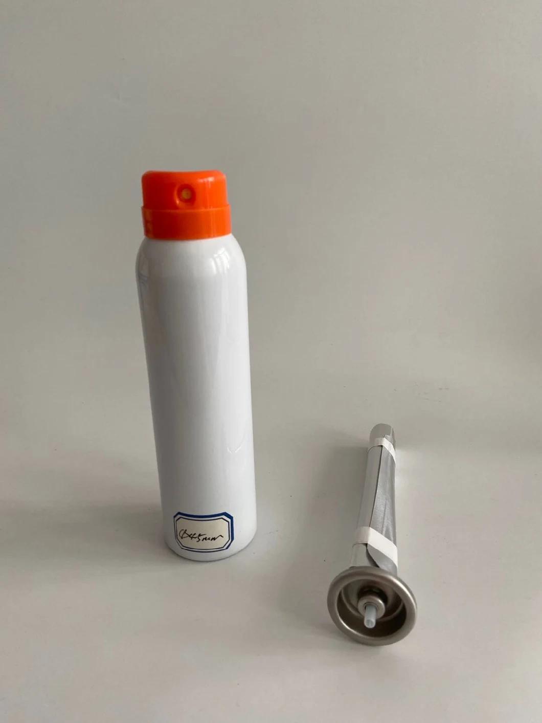 Custom Disinfectant Spray Canister with Bov Valve and Locking Actuator Caps