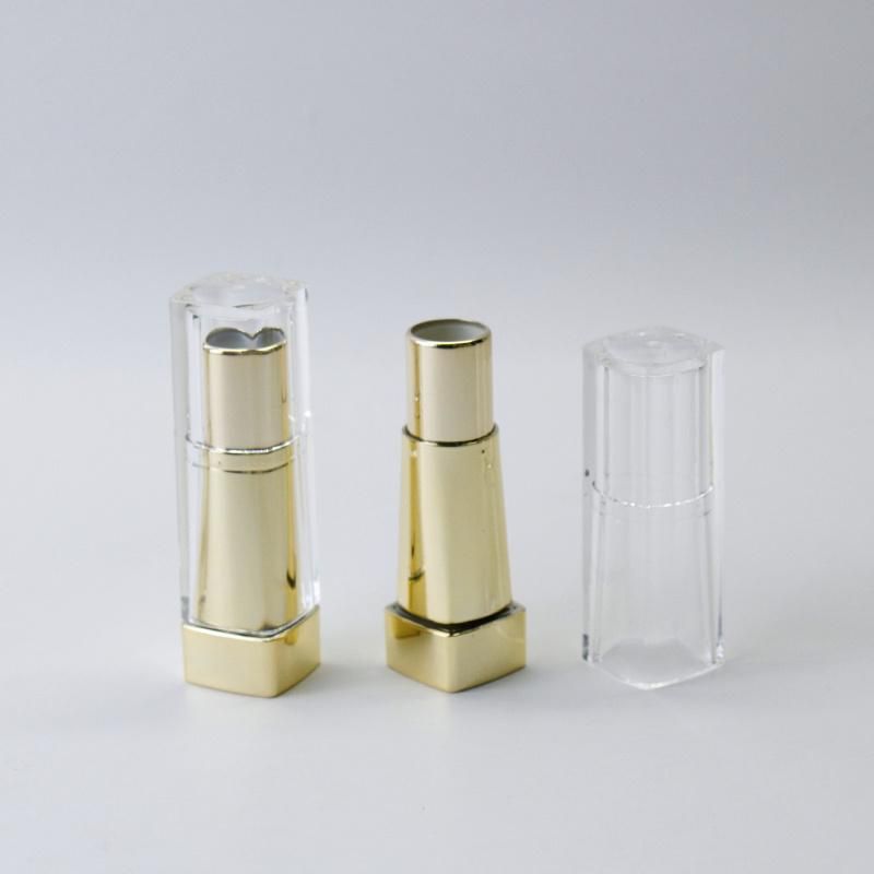 Custom Plastic Square Transparent Lipstick Tube Luxury Lipstick Container