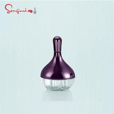 8g Mini Two Holes Transparent Container with Brush for Lip Balm