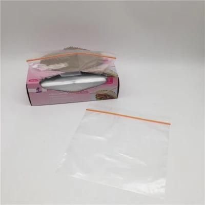 Biodegradable Household Custom PE Transparent Food Packaging Plastic Freezer Zipper Food Bags