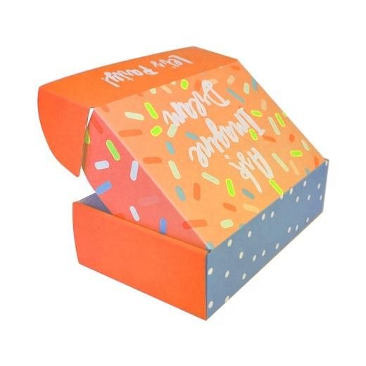 Wholesale Customized Recycled Paper Board Color Corrugated Mailing Boxes Folding Corrugated Box