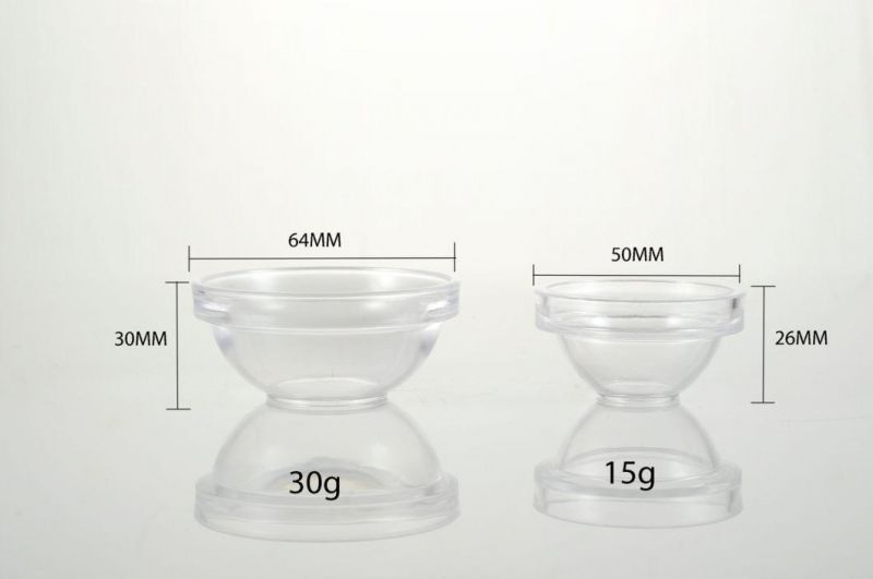 15g Transparent Plastic PS Mask Bowl