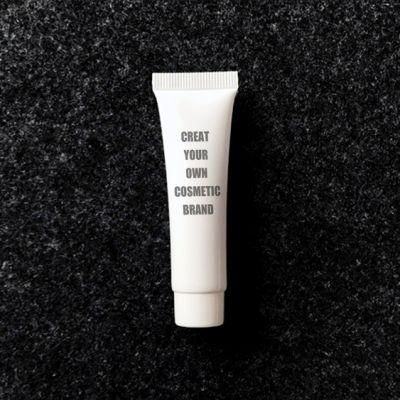 Empty White Black Sun Care Cream Cosmetic Plastic Soft Tube with Flip Top Cap