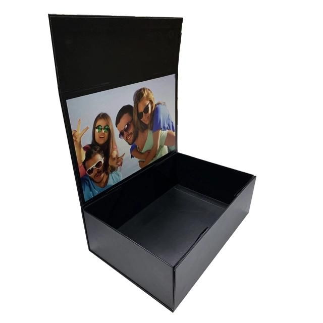 Custom Hair Extension Packaging Folding Gift Box with Satin Inside