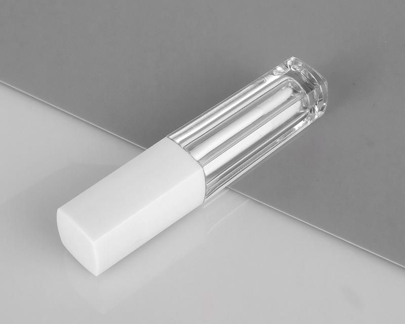 Hot-Sale Cosmetic Lip Gloss Tube Packaging with Brush White Customized Empty Lip Gloss Containers Tube