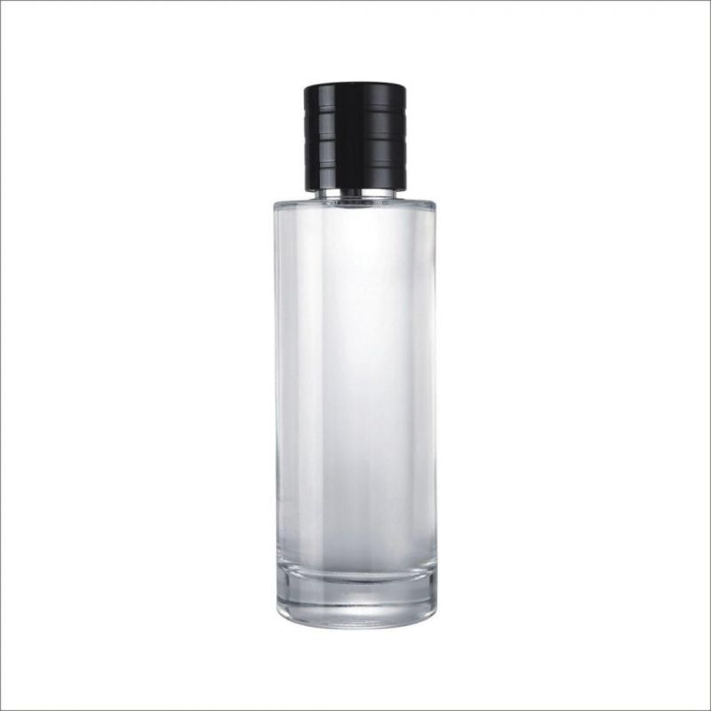Custom Round Empty Clear Fragrance Glass Perfume Bottle 150ml Perfume Spray Glass Bottles with Cap